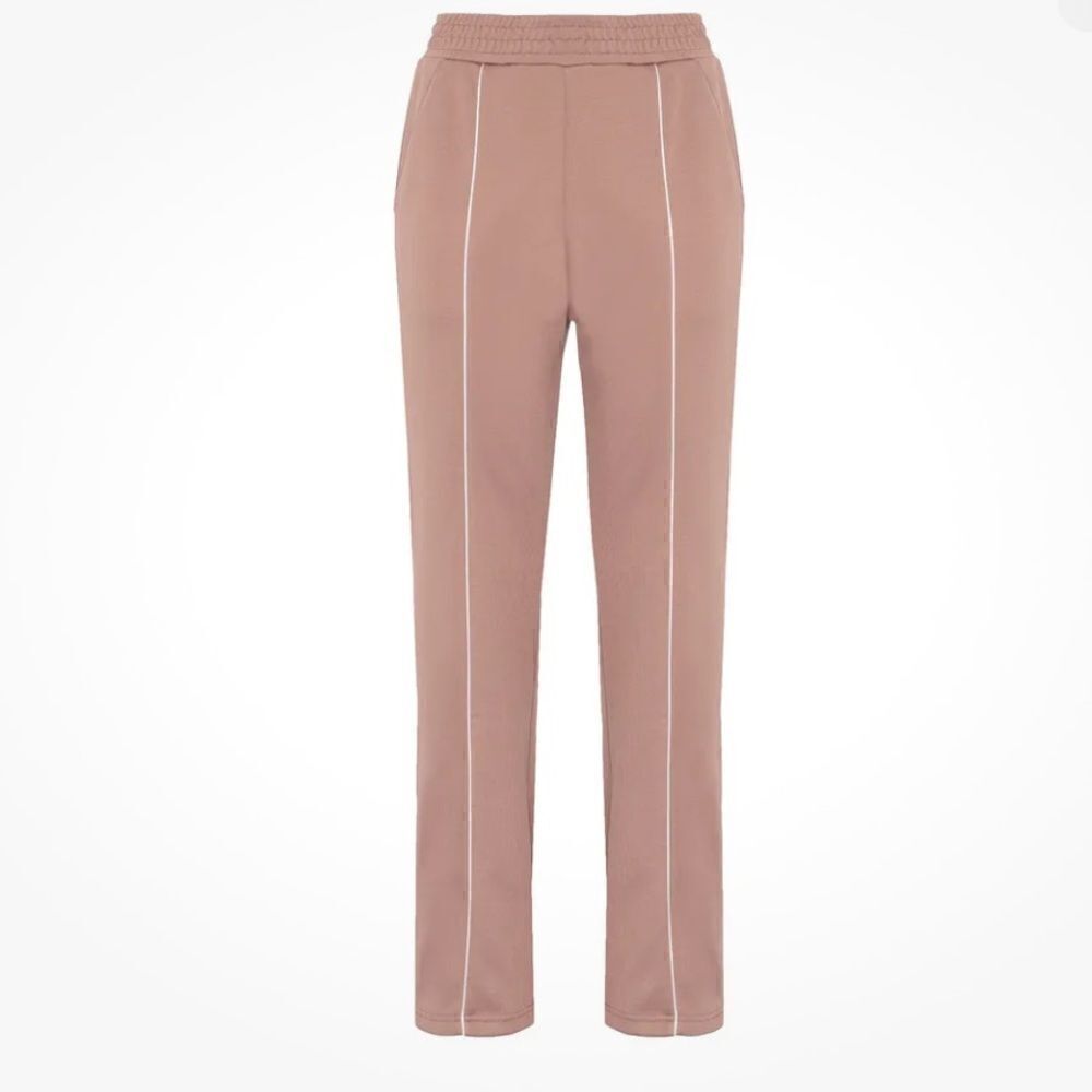 8 by Yoox Slit Sweat Pants Elastic Waist Zip Up Cuffs Sz S Relaxed Fit Treasure